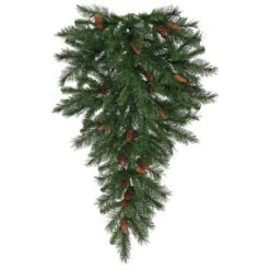 Vickerman Pre-Lit Artificial Christmas Teardrop With Pine Cones (11671)