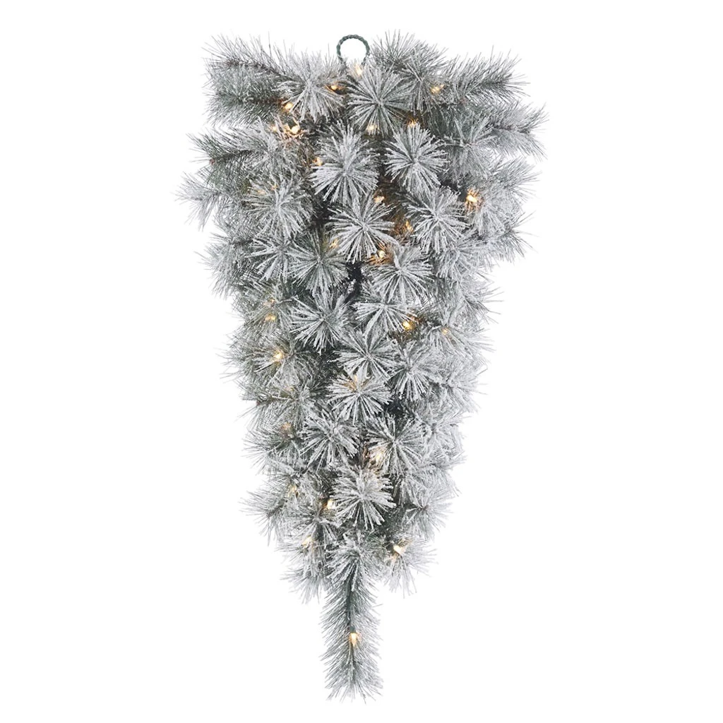 Vickerman Pre-Lit Artificial Christmas Teardrop With Pine Cones And Berries (371046)