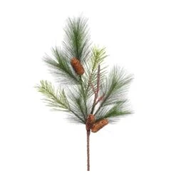 Vickerman Artificial Christmas Spray With Pine Cones (372180)