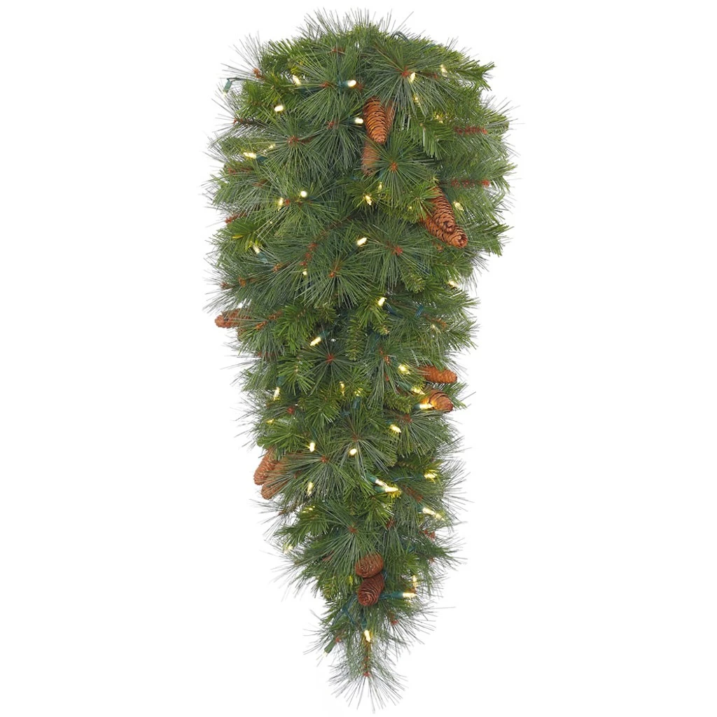 Vickerman Pre-Lit Artificial Christmas Teardrop With Pine Cones (373439)