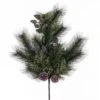 Vickerman Christmas Pick With Pine Cones (703502)